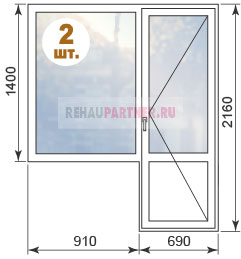 Цены на окна ПВХ для домов серии II-67 «Тишинская»